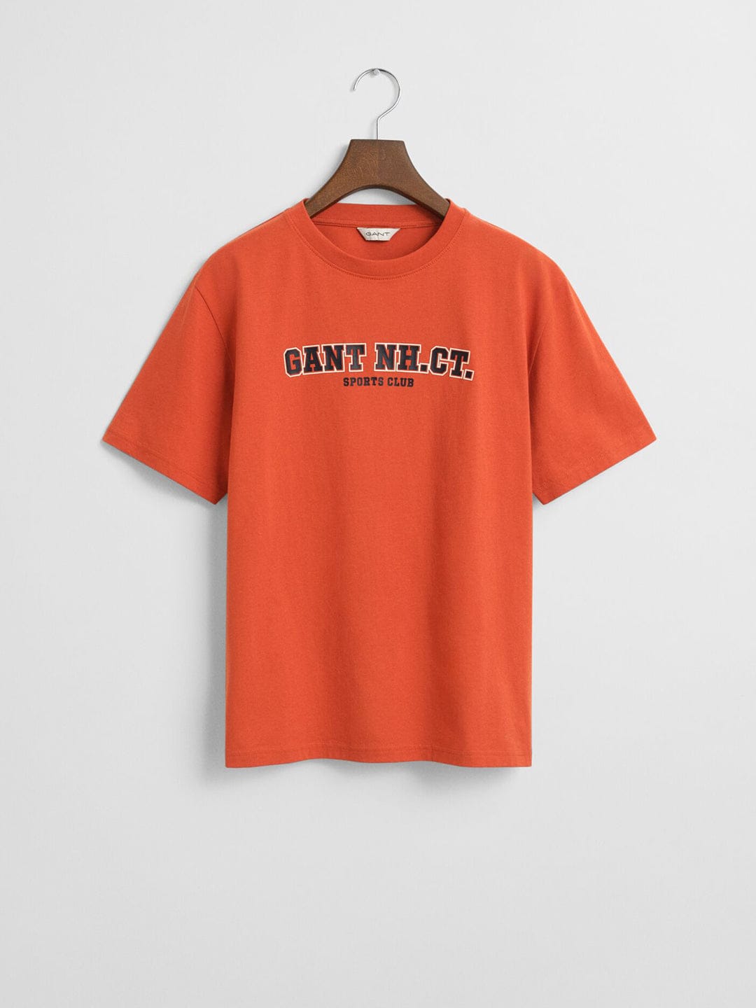 Gant Boys Orange Graphic Round Neck Tshirt