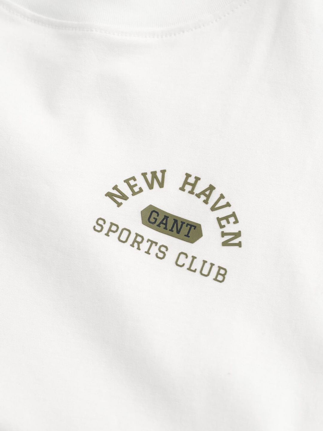 Gant Boys White Graphic Round Neck Tshirt