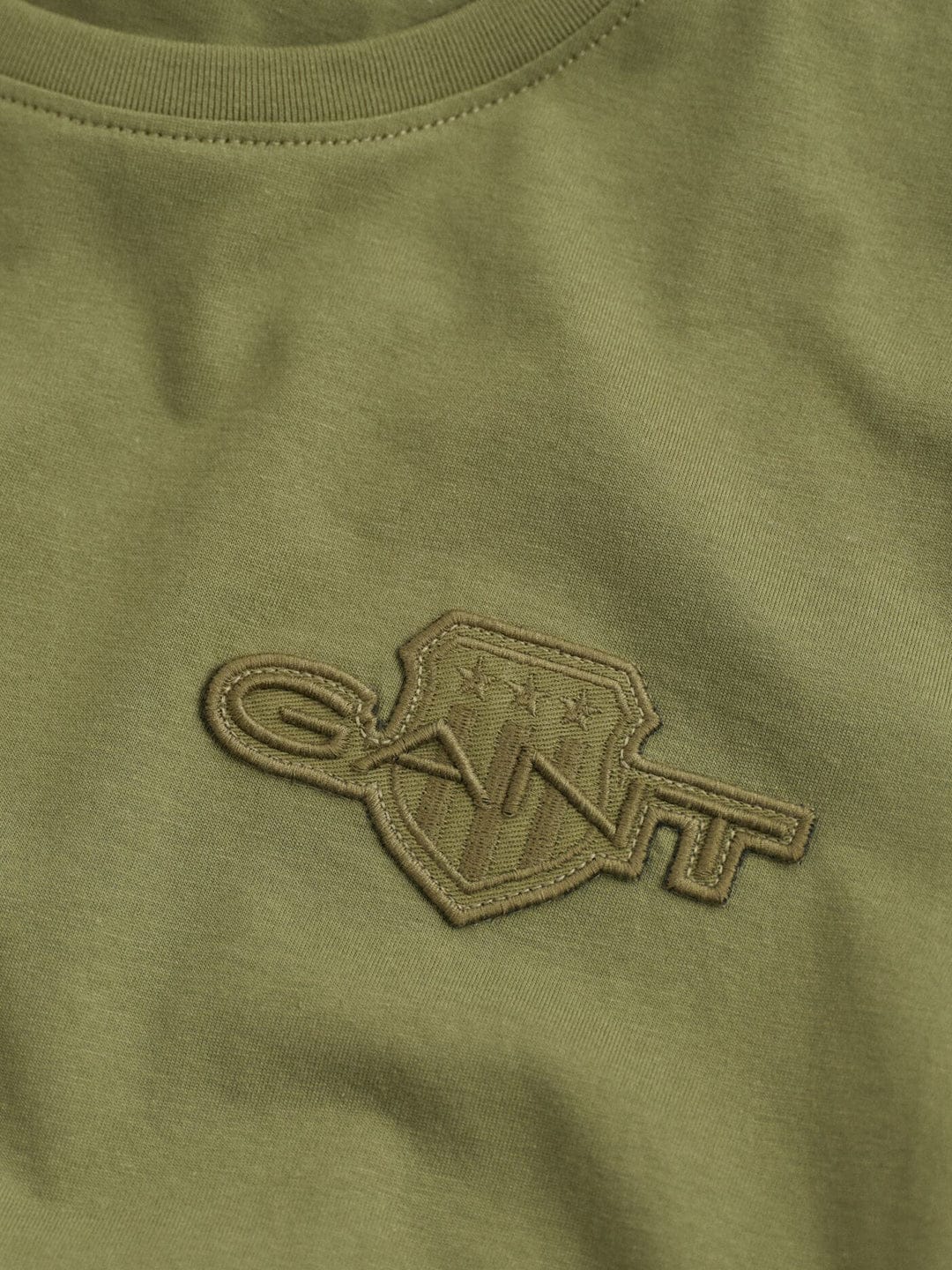 Gant Boys Green Graphic Round Neck Tshirt