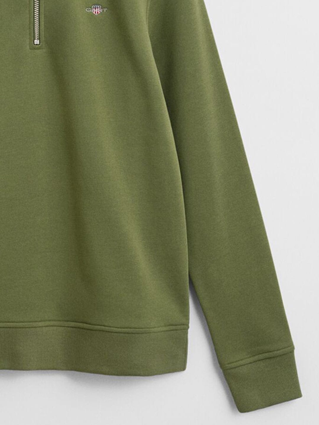 Gant Boys Green Solid Round Neck Sweatshirt