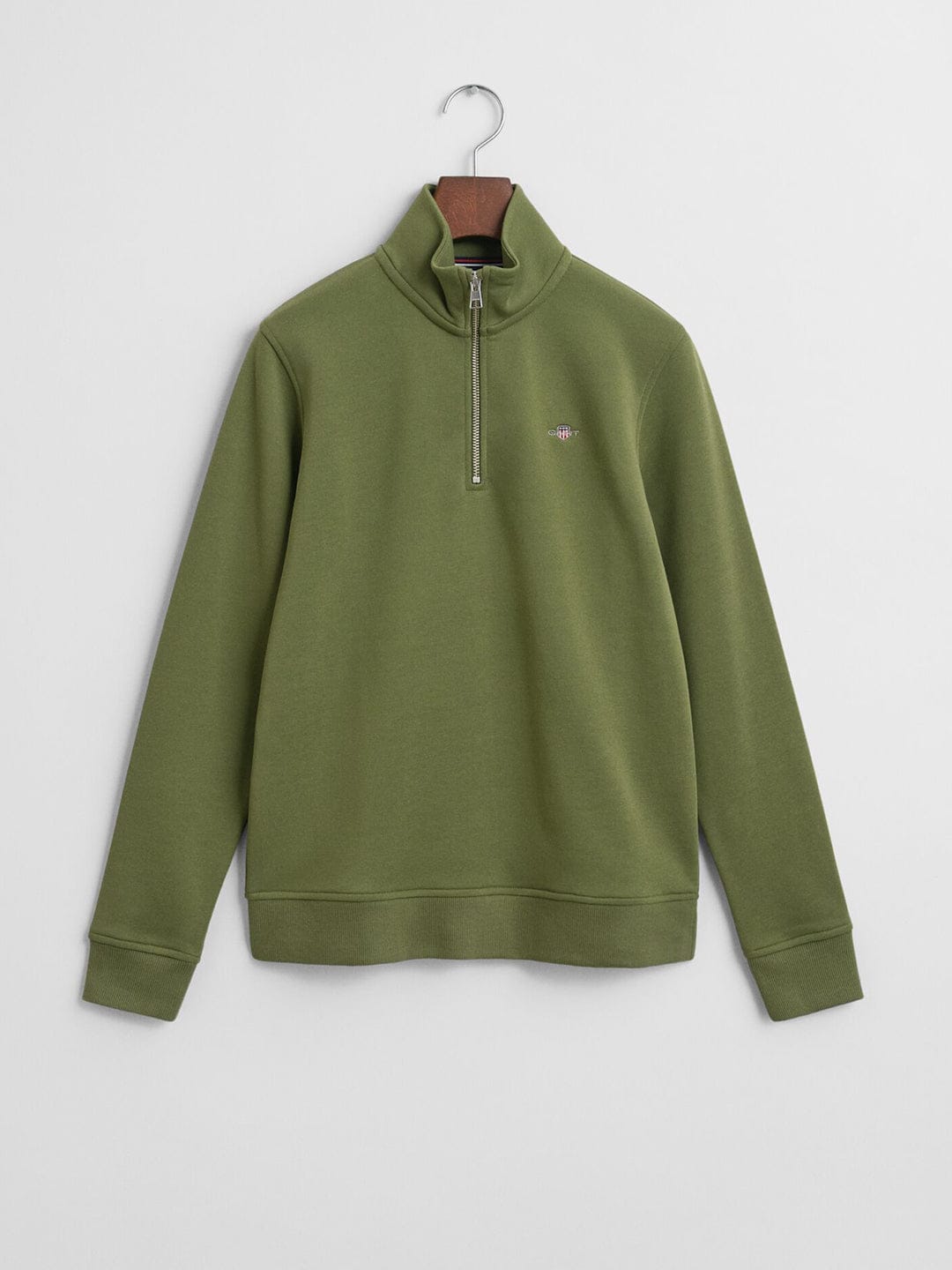 Gant Boys Green Solid Round Neck Sweatshirt