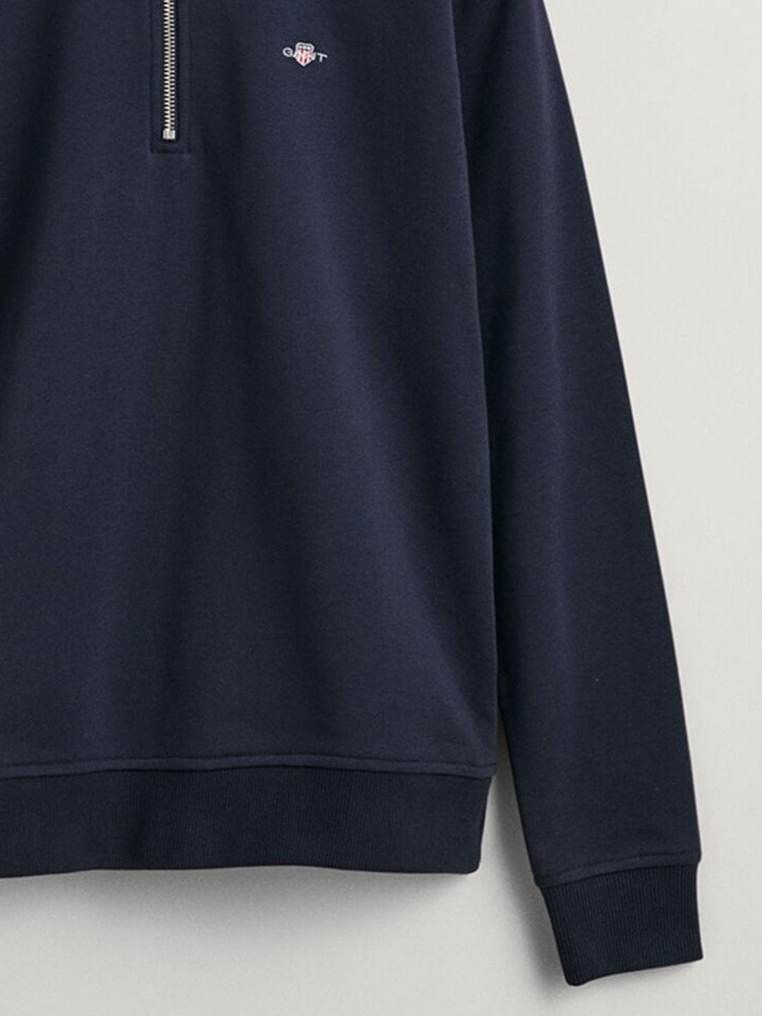Gant Boys Blue Solid Round Neck Sweatshirt