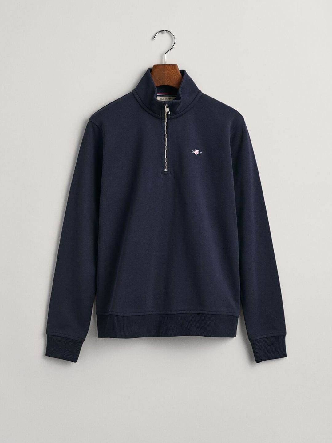 Gant Boys Blue Solid Round Neck Sweatshirt
