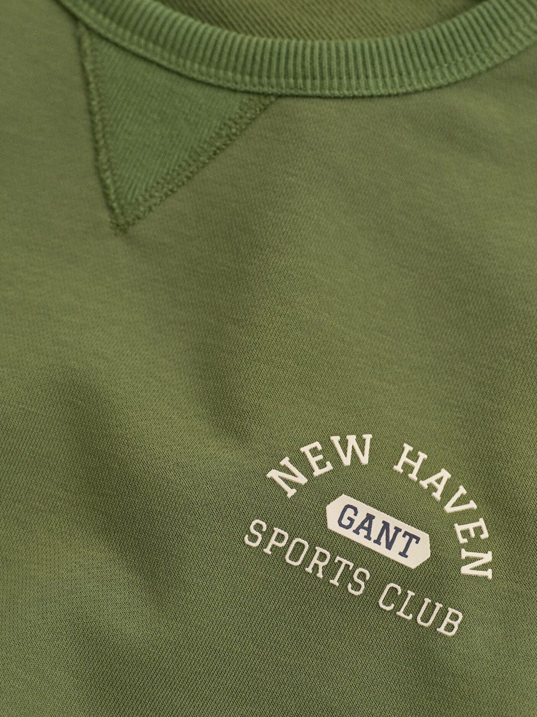 Gant Boys Green Graphic Round Neck Sweatshirt
