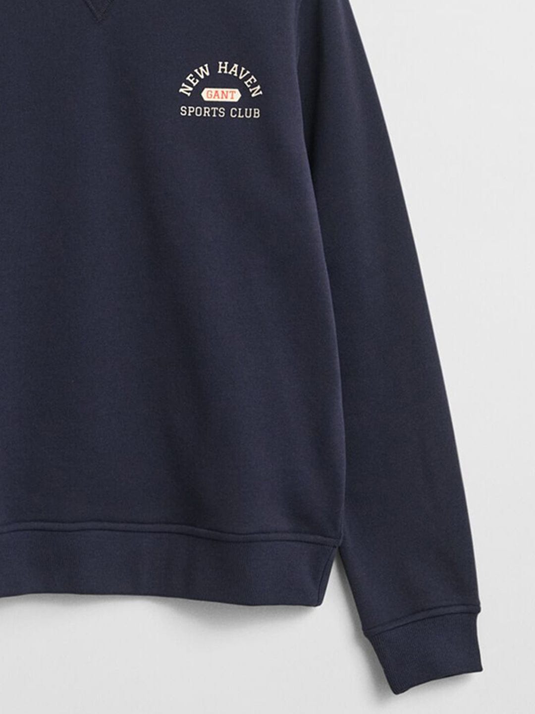 Gant Boys Blue Graphic Round Neck Sweatshirt