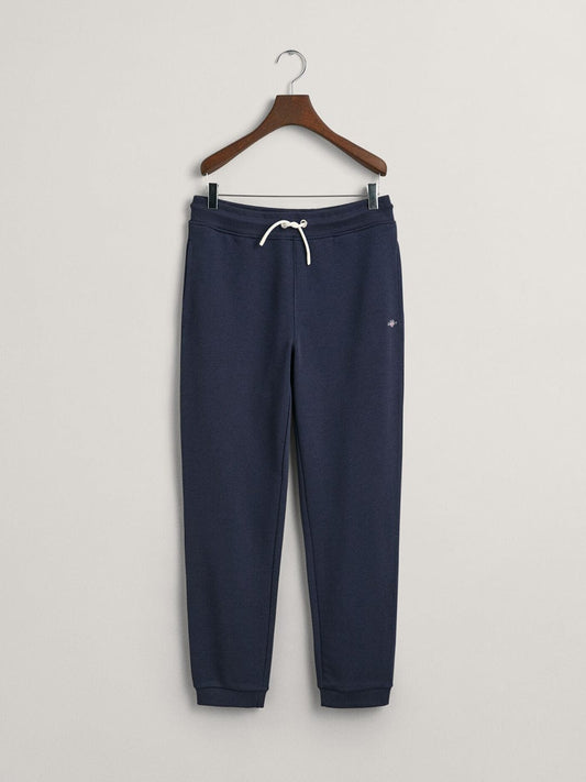 Gant Boys Blue Regular Fit Solid Sweatpant