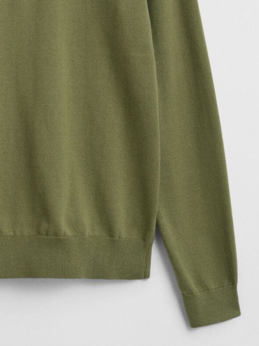 Gant Boys Green Solid Round Neck Sweatshirt