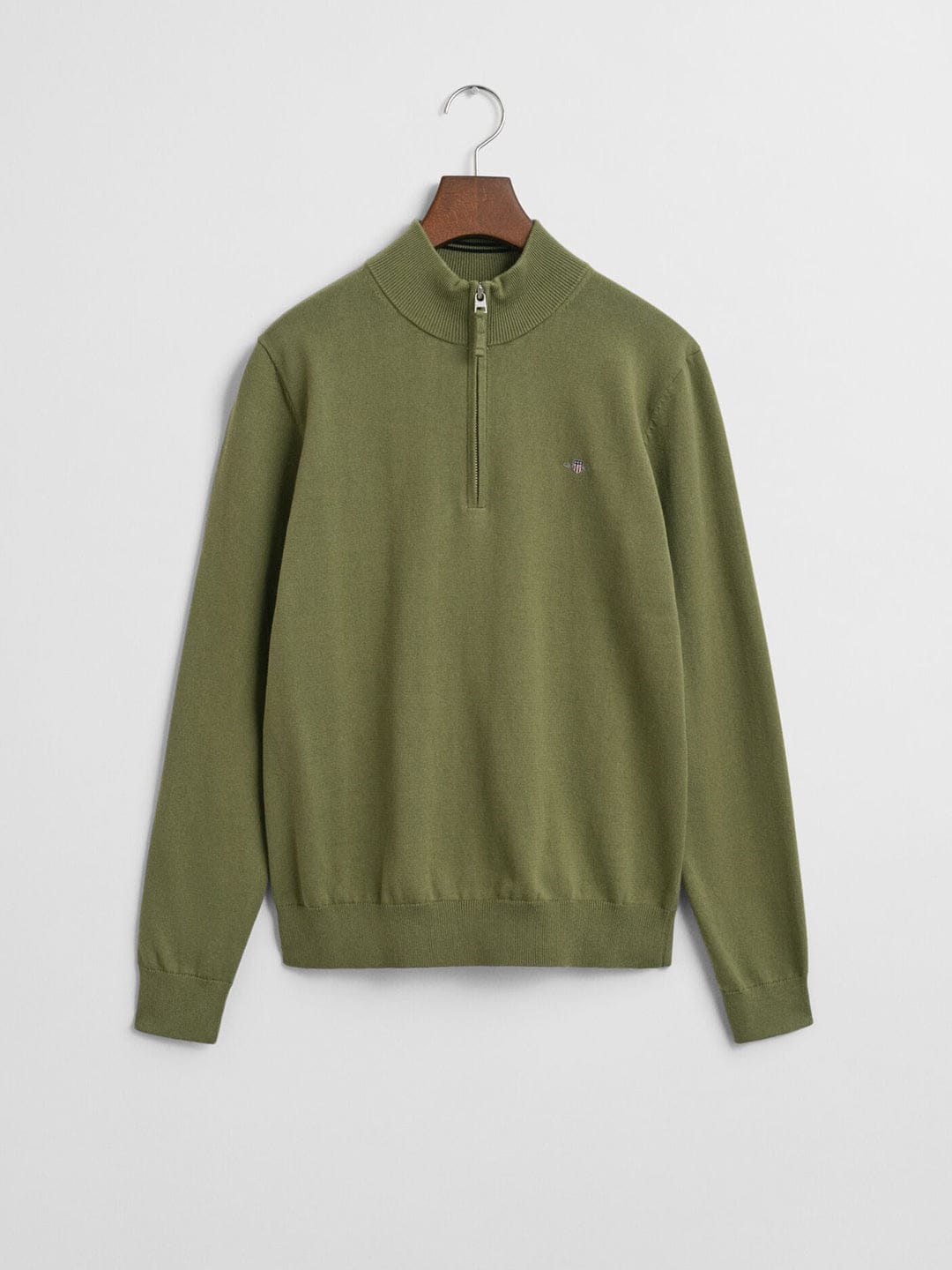 Gant Boys Green Solid Round Neck Sweatshirt