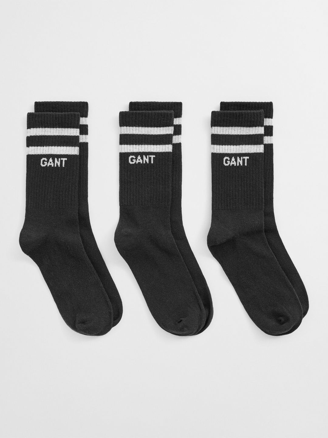 Gant Kids Black Regular Fit Solid Socks
