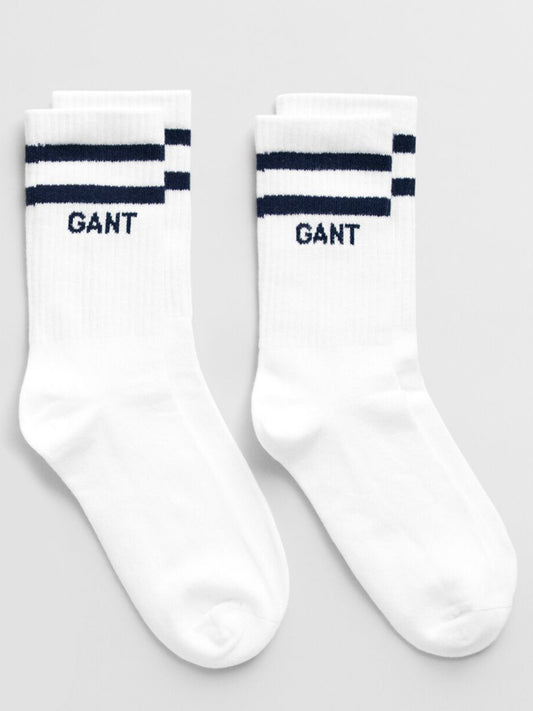Gant Kids White Solid Socks
