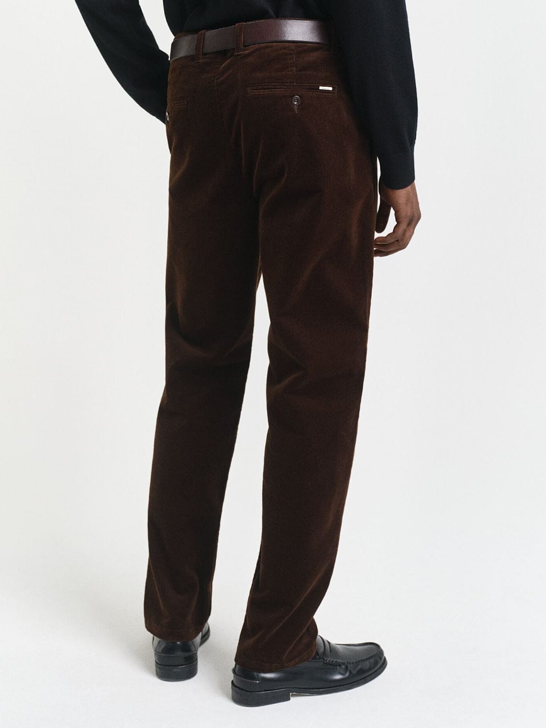 Gant Men Brown Regular Fit Solid Trouser