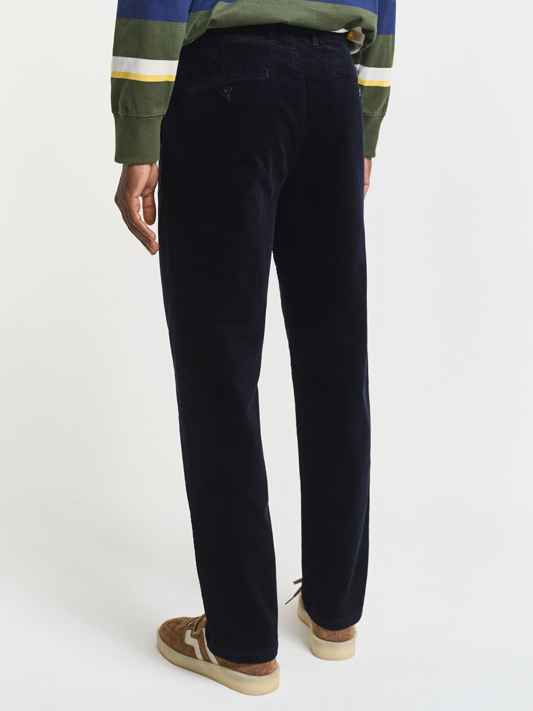 Gant Men Blue Regular Fit Solid Trouser