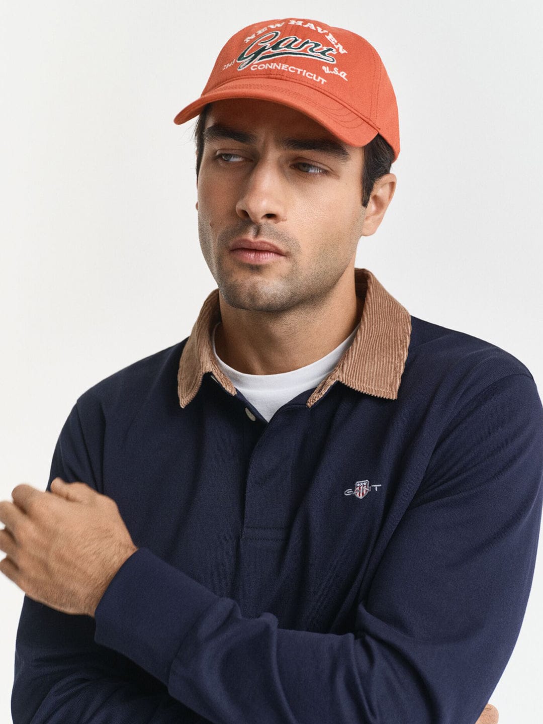 Gant Men Blue Solid Polo Tshirt