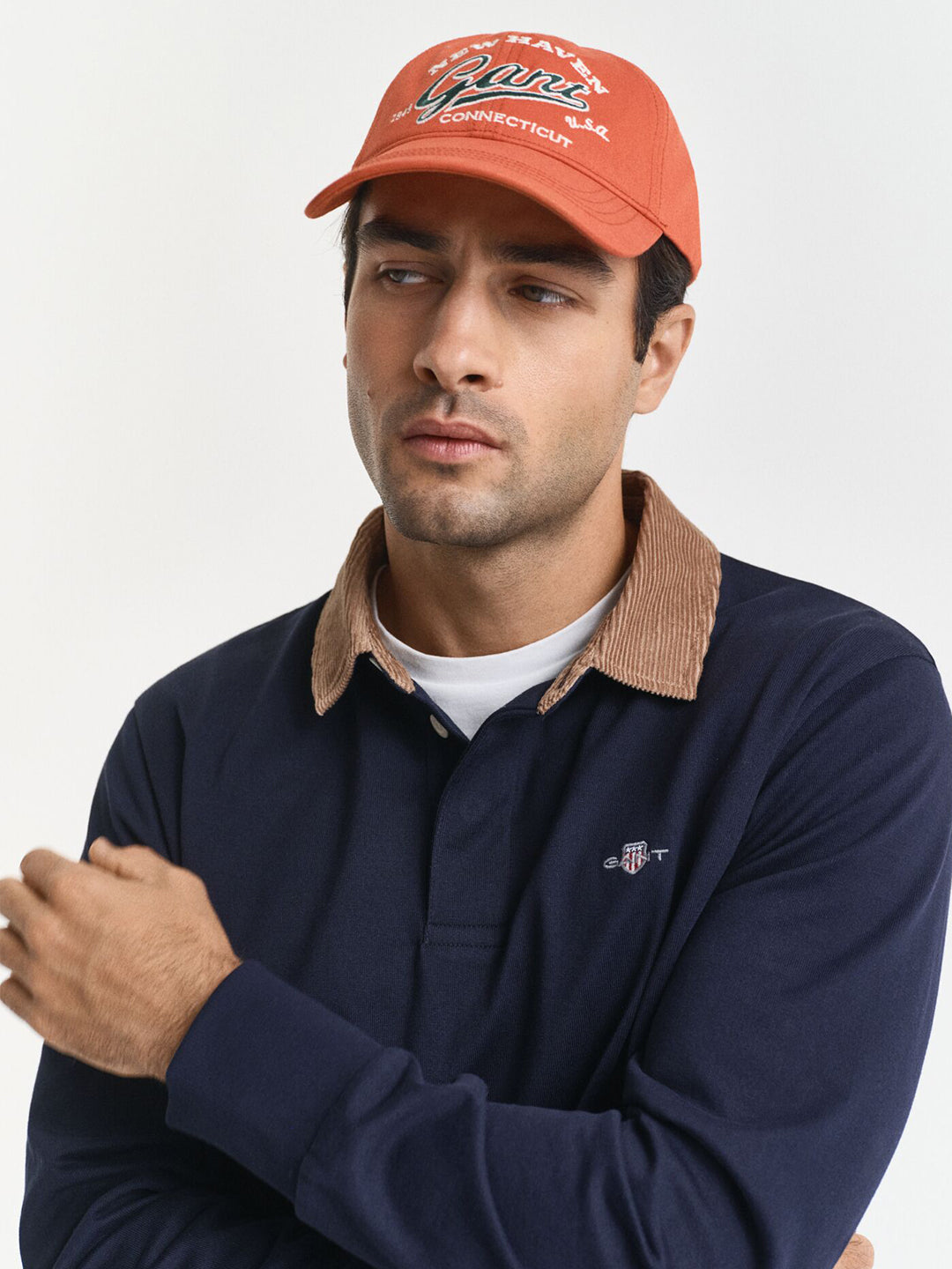 Gant Men Blue Solid Polo Tshirt