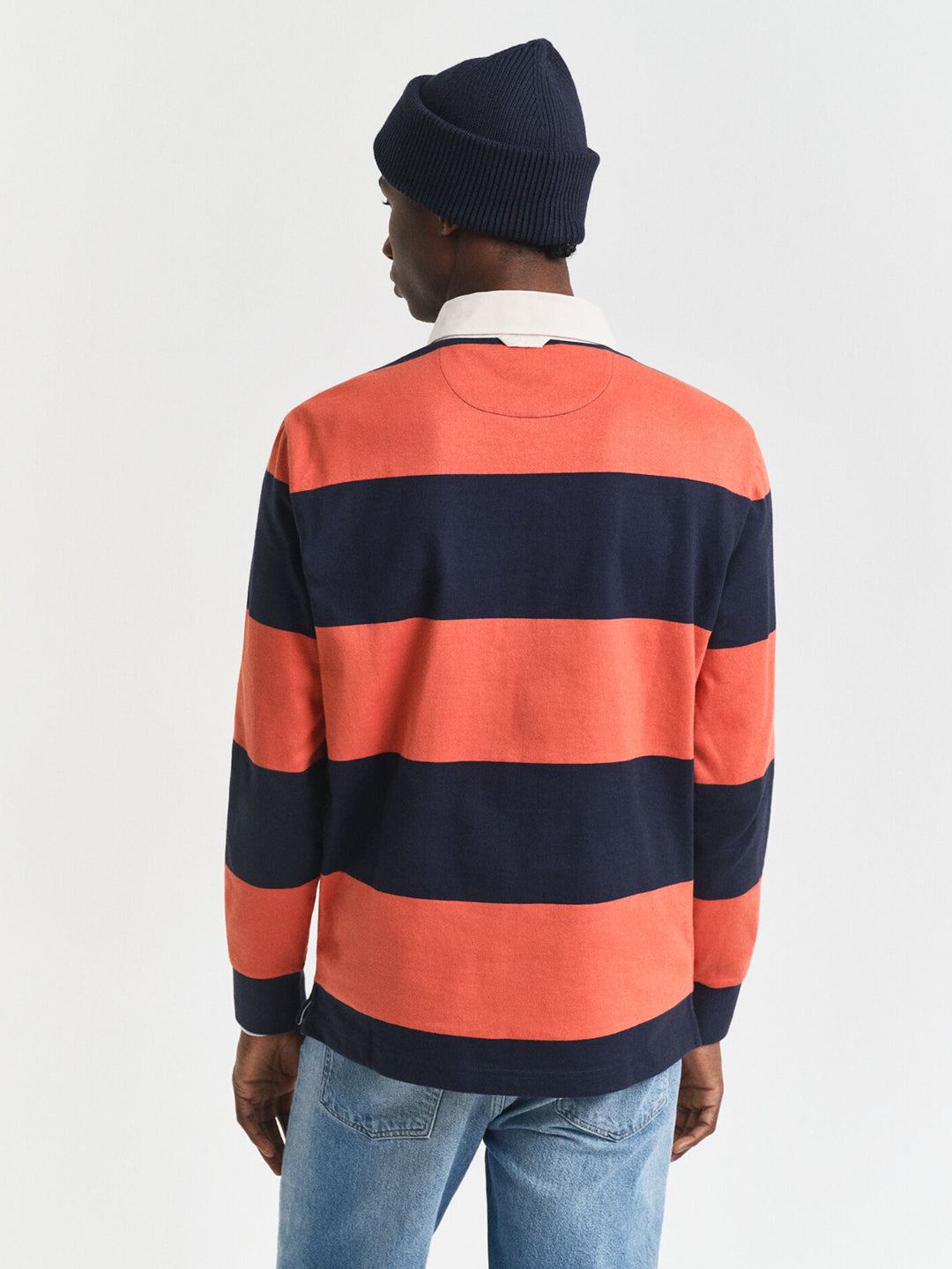 Gant Men Blue Striped Polo Tshirt