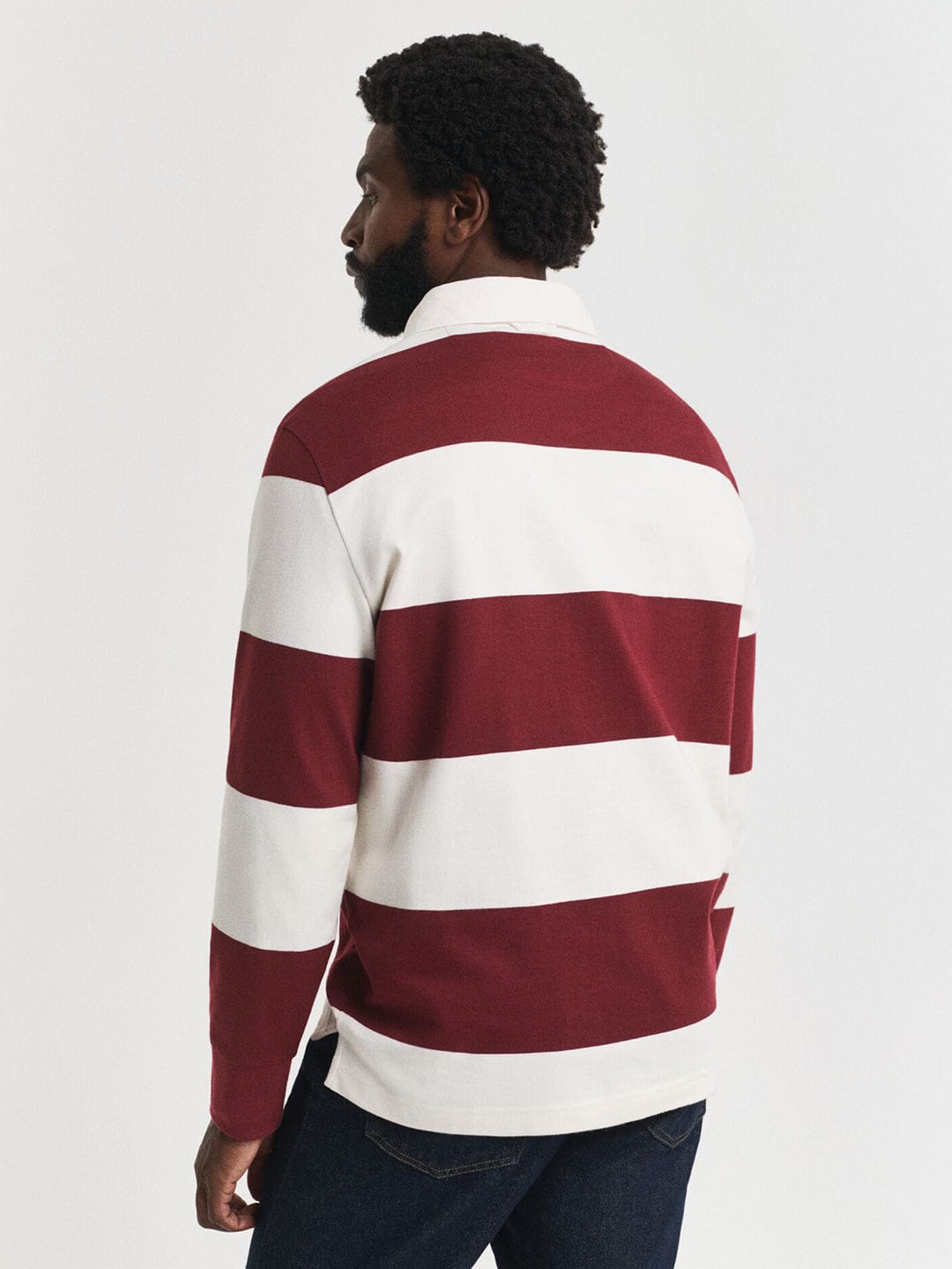 Gant Men Blue Striped Polo Tshirt