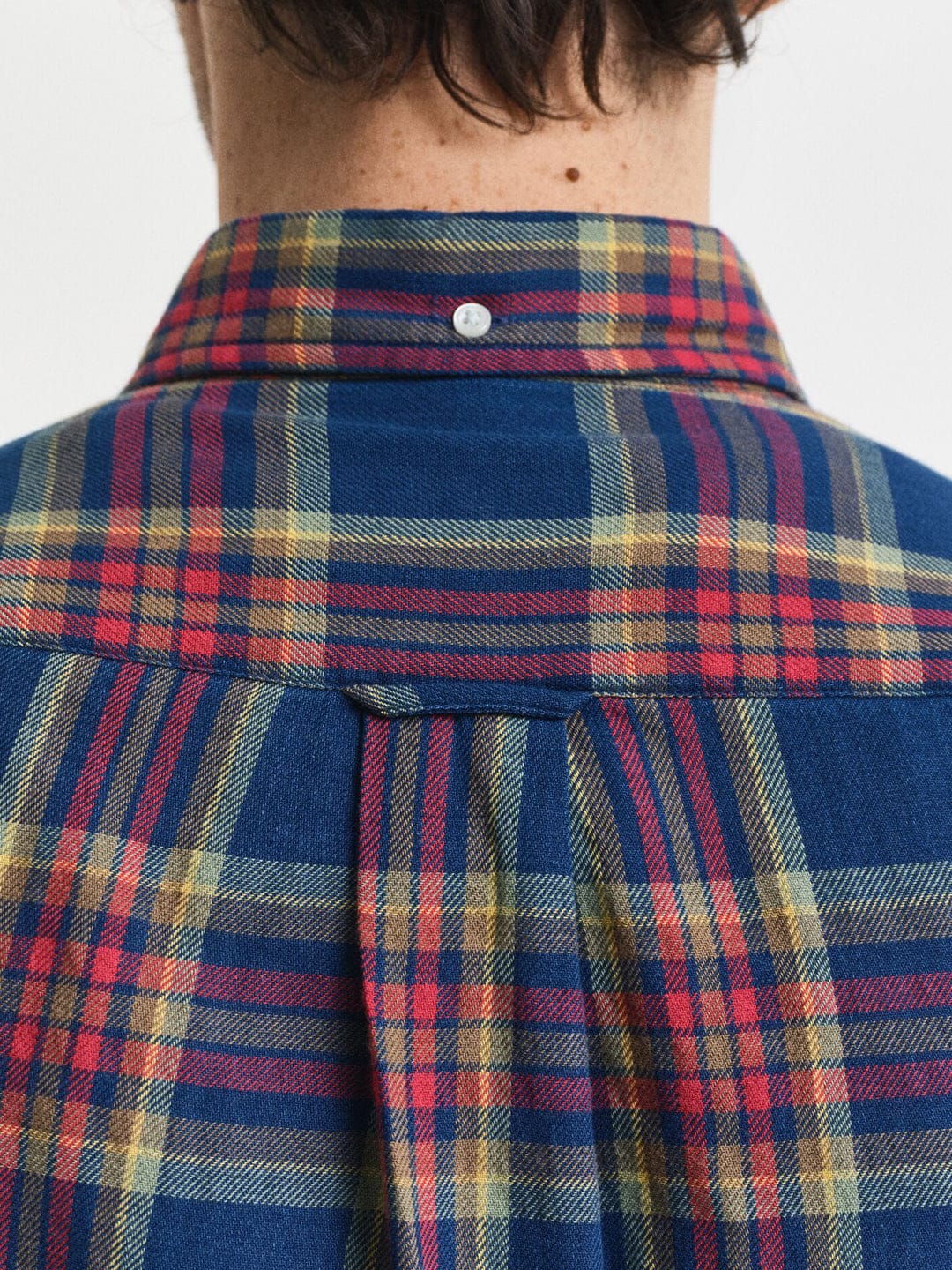 Gant Men Blue Checks Collar Shirt