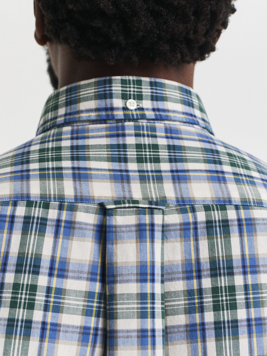 Gant Men Green Checks Collar Shirt