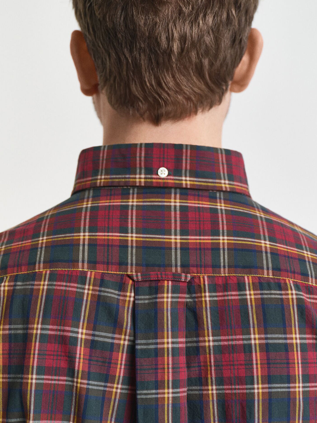 Gant Men Green Checks Collar Shirt