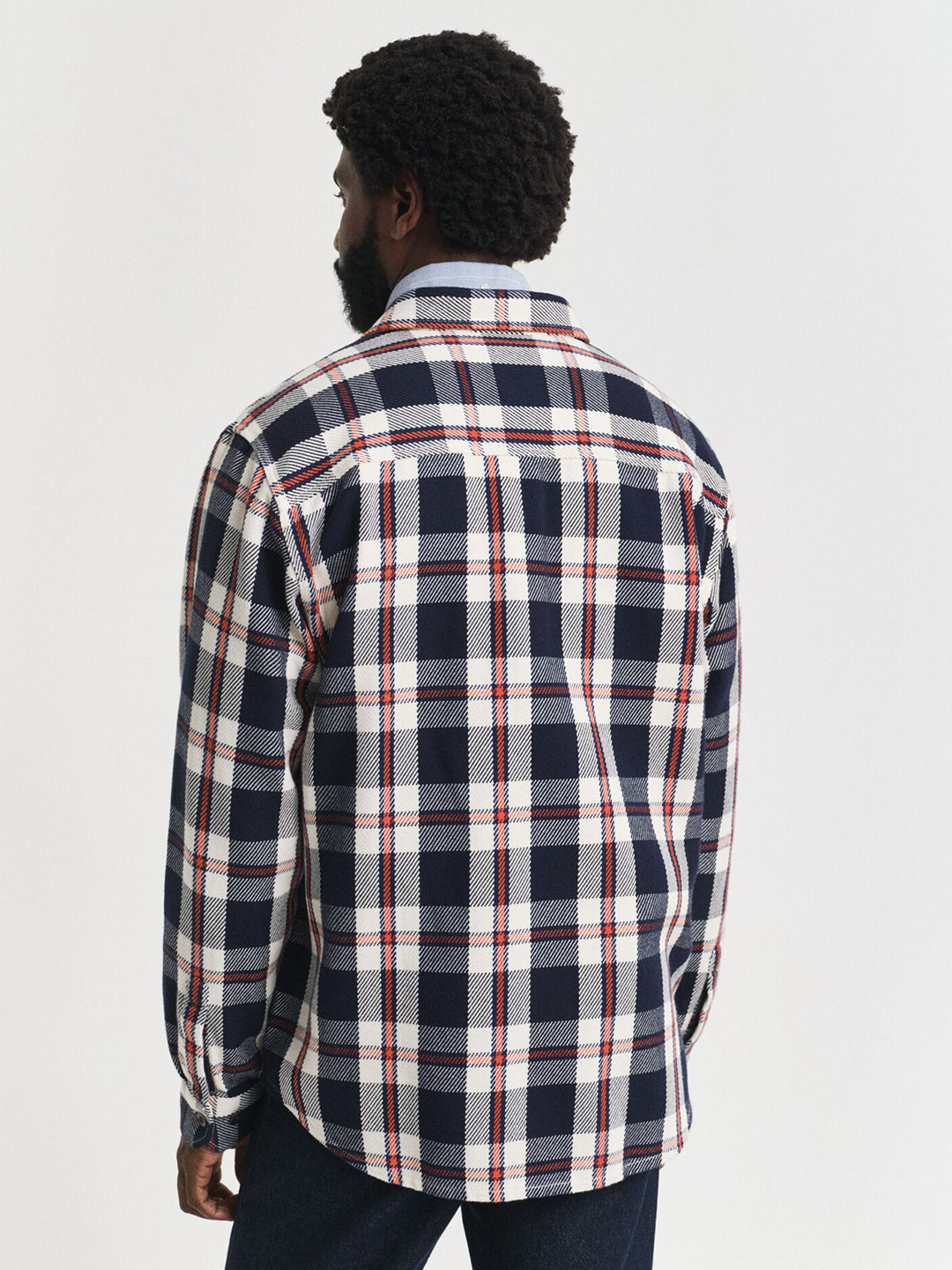 Gant Men Green Checks Collar Shirt