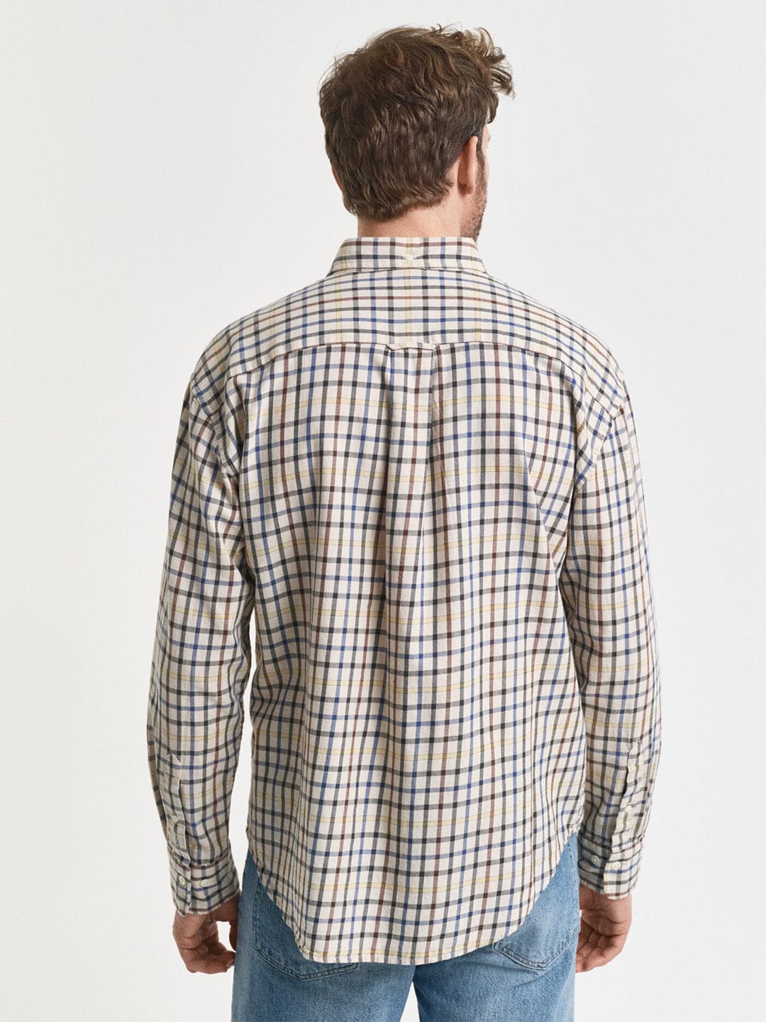 Gant Men Putty Checks Collar Shirt