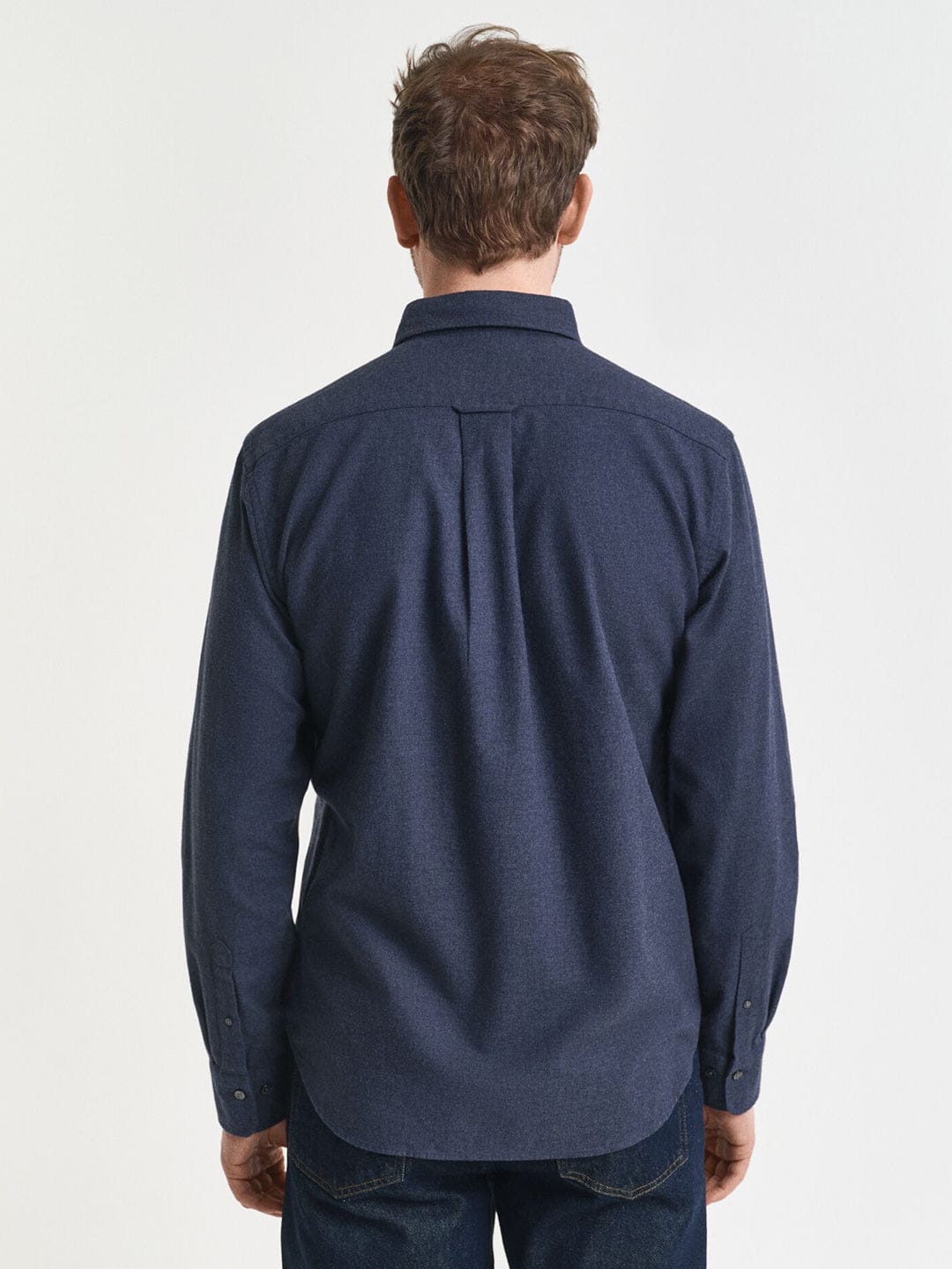 Gant Men Blue Solid Collar Shirt