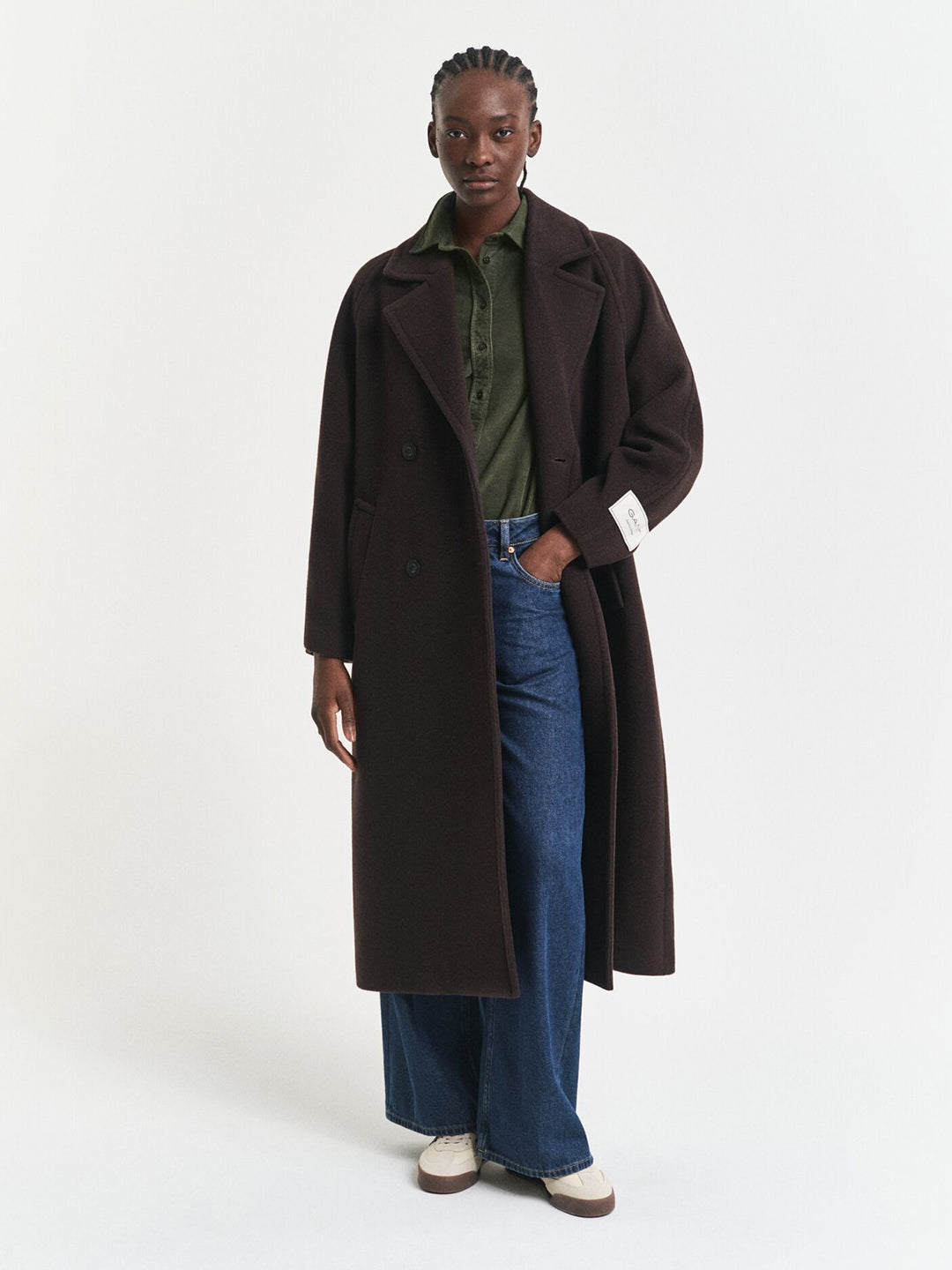 Gant Women Green Solid Collar Shirt