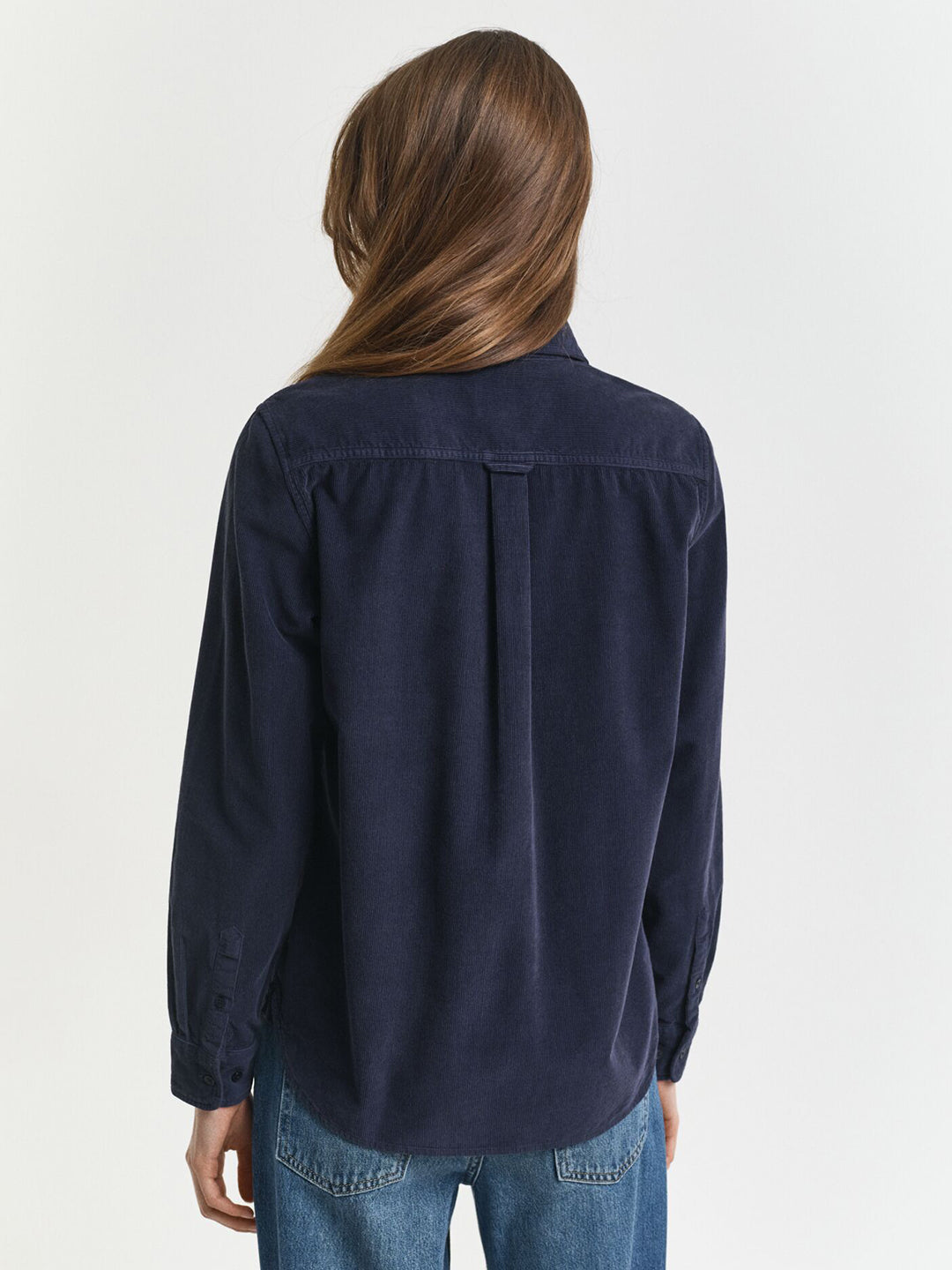 Gant Women Blue Solid Collar Shirt