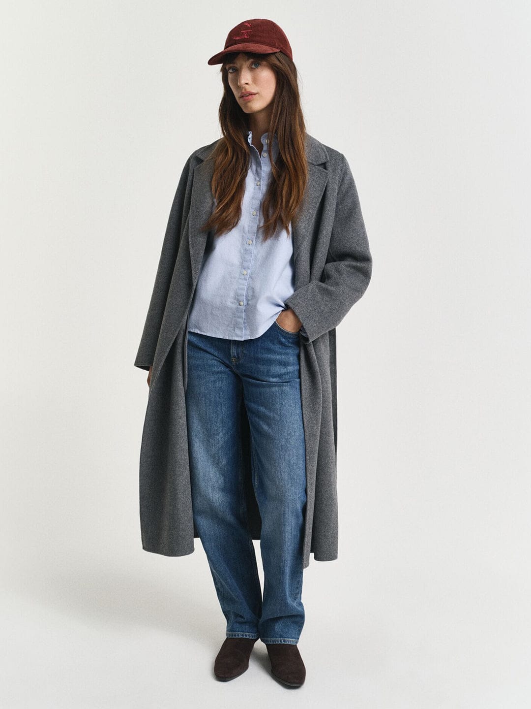 Gant Women Blue Solid Collar Shirt