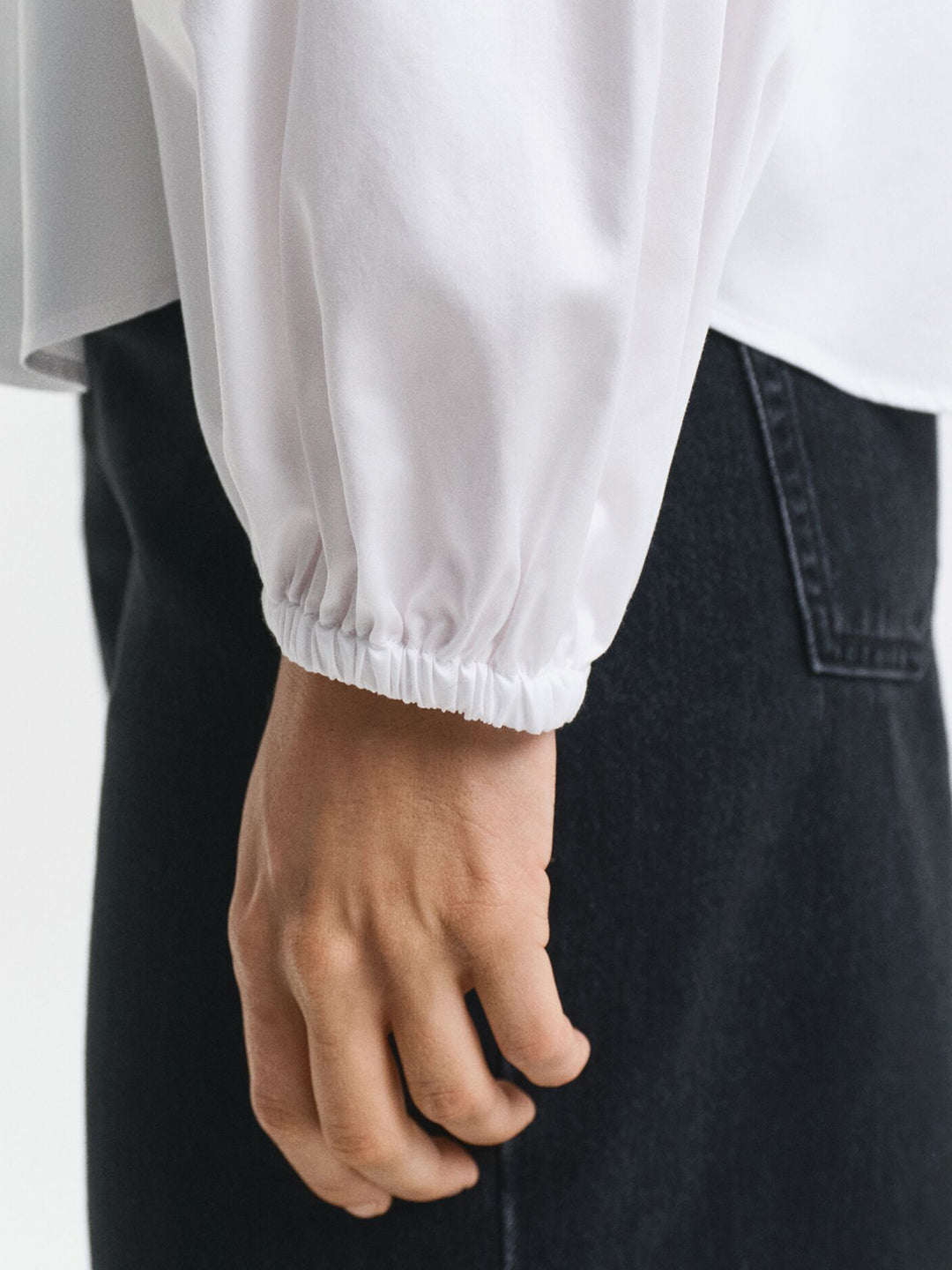 Gant Women White Solid Collar Shirt