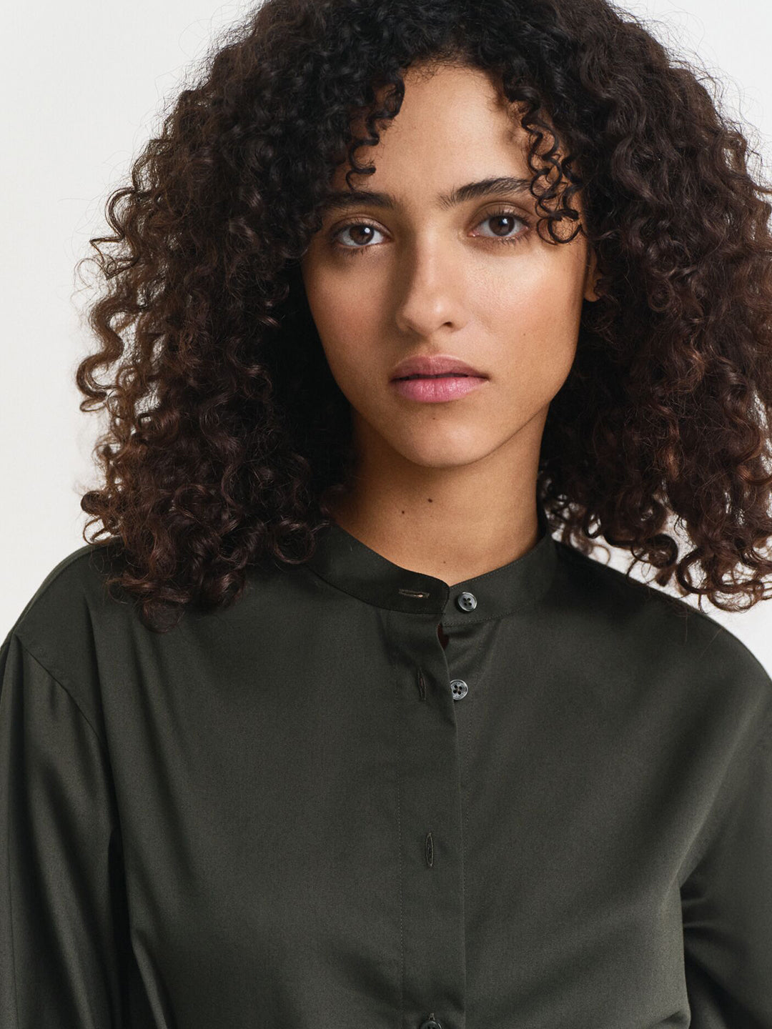 Gant Women Green Solid Collar Dress