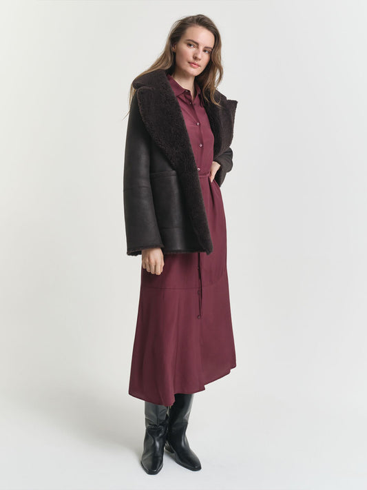 Gant Women Red Solid Collar Dress