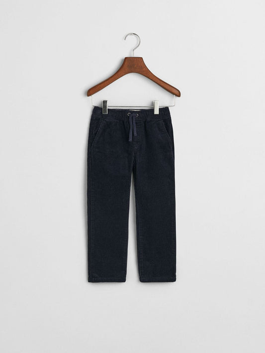 Gant Boys Blue Relaxed Fit Solid Trouser