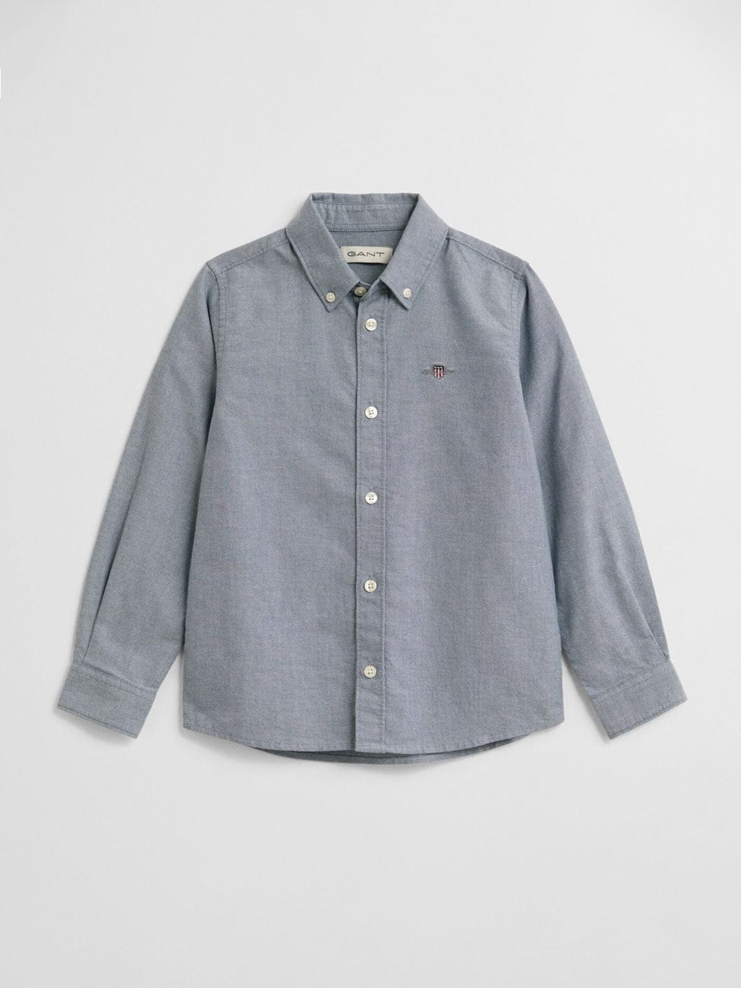 Gant Boys Blue Solid Collar Shirt