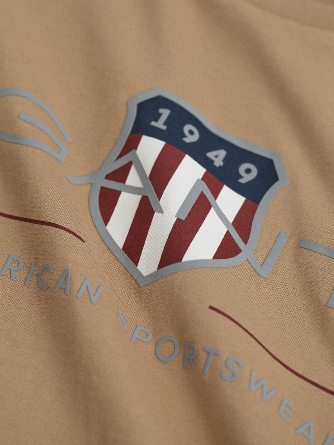 Gant Kids Brown Placed Graphic Round Neck Tshirt