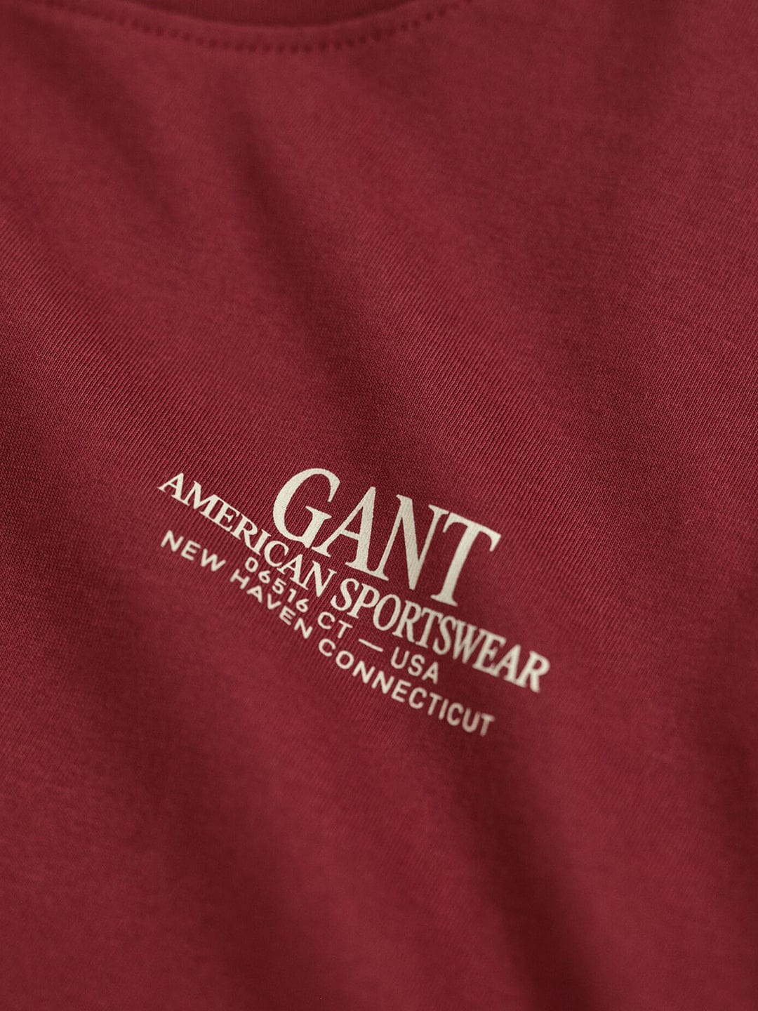 Gant Kids Red Placed Graphic Round Neck Tshirt