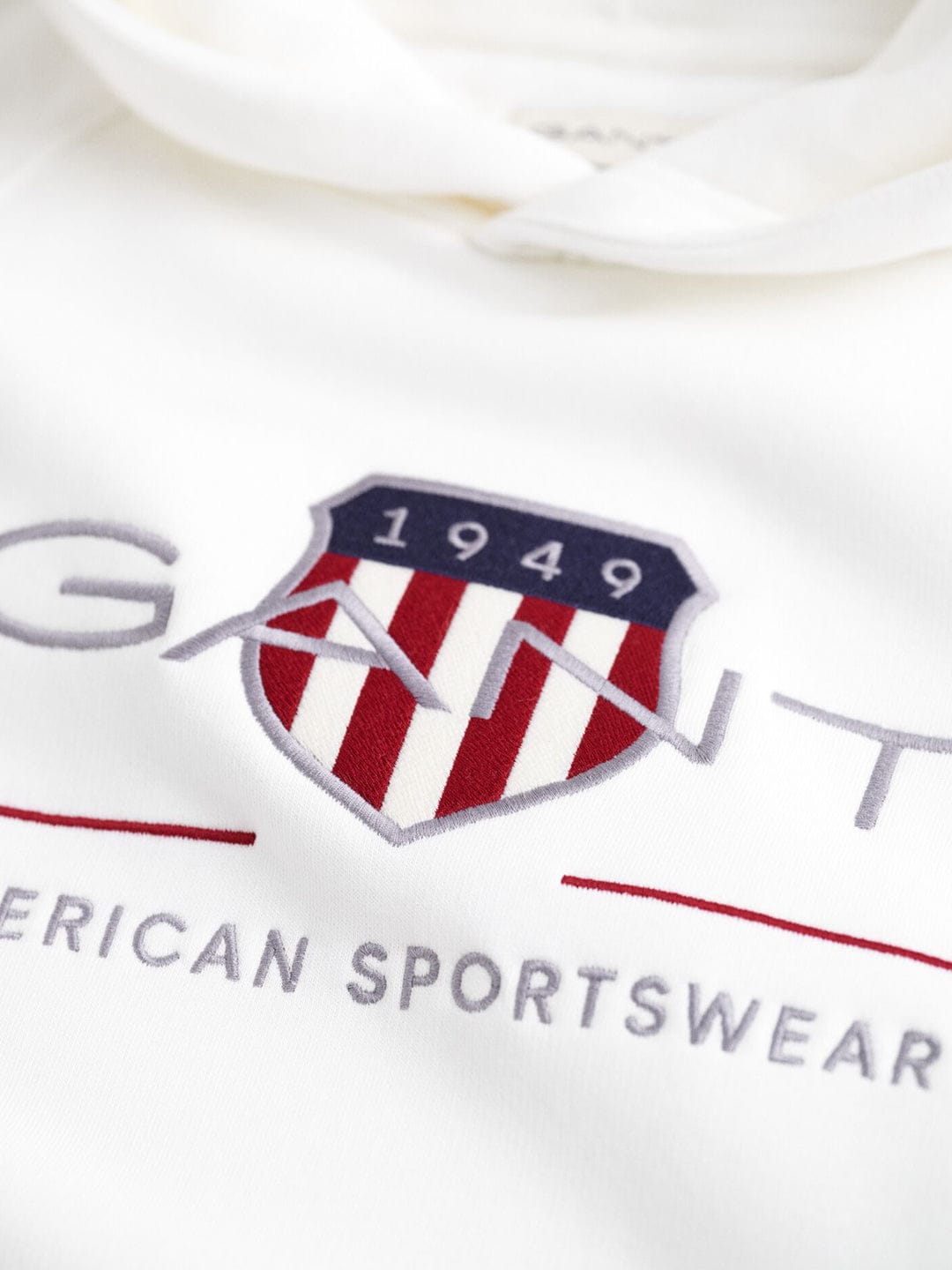 Gant Boys Cream Graphic Hooded Sweatshirt