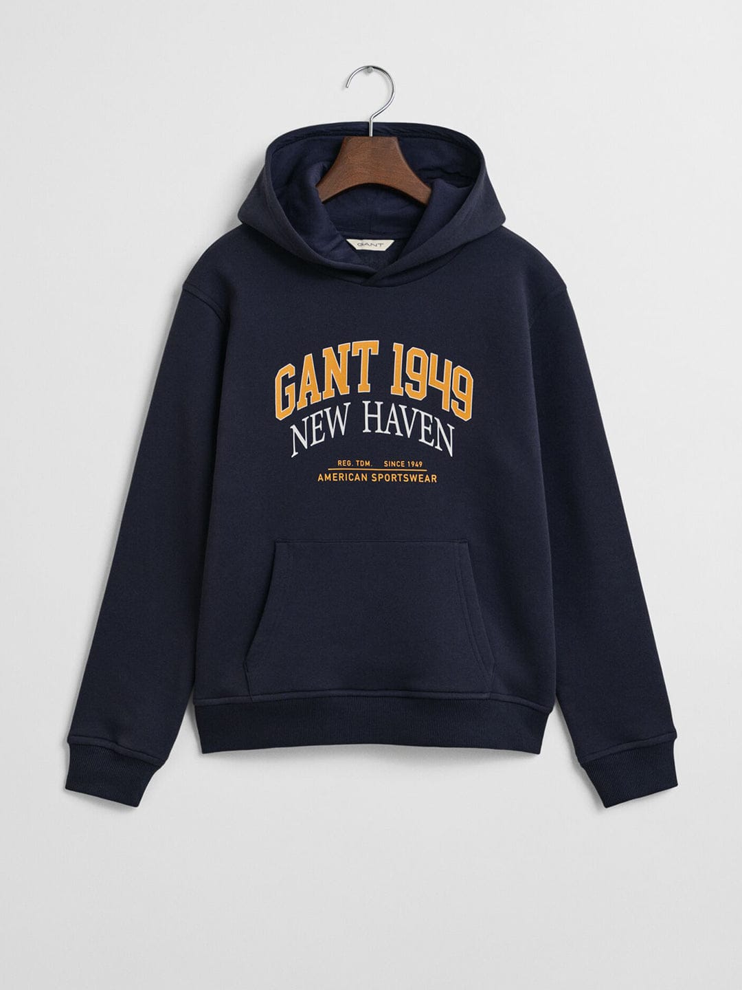 Gant Boys Blue Graphic Hooded Sweatshirt