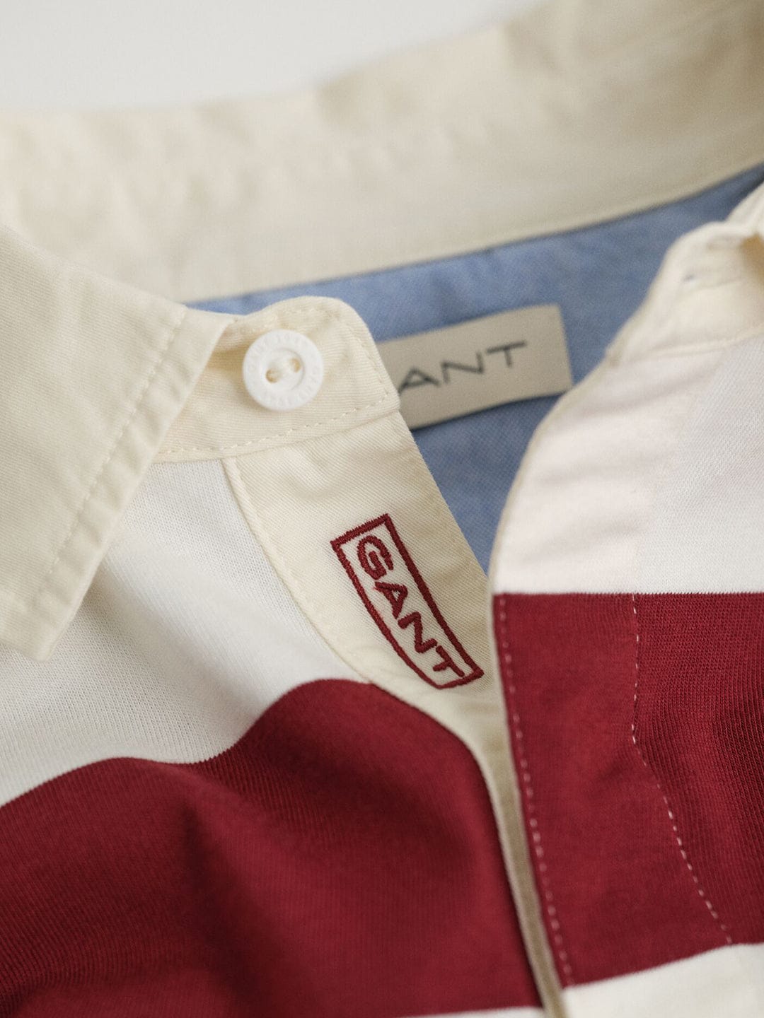 Gant Kids Red Striped Polo Tshirt