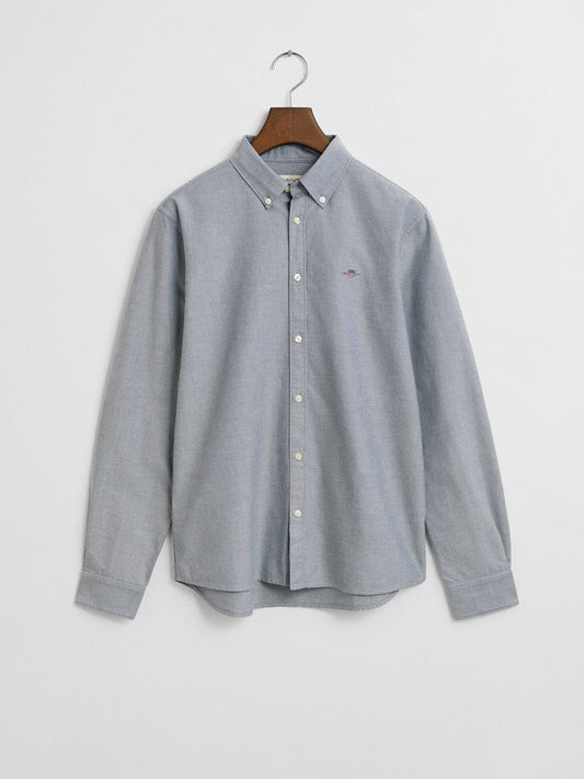 Gant Boys Blue Solid Collar Shirt