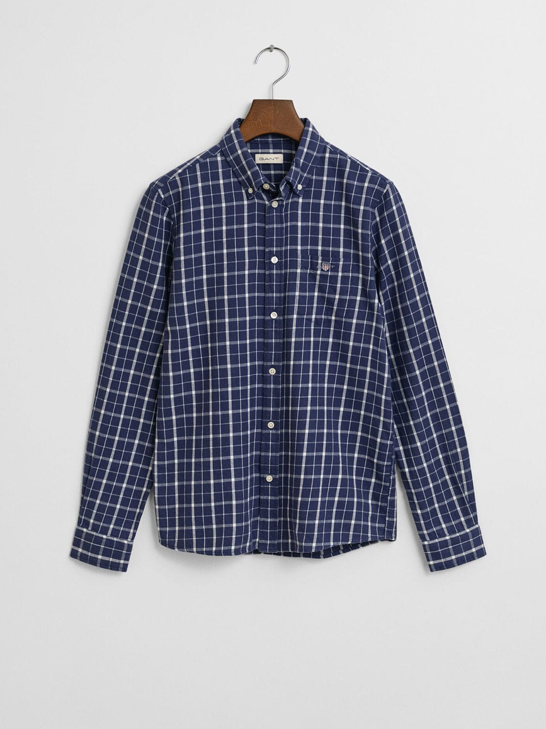 Gant Boys Blue Checks Collar Shirt