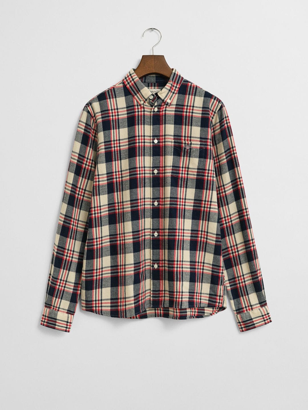 Gant Boys Red Checks Collar Shirt