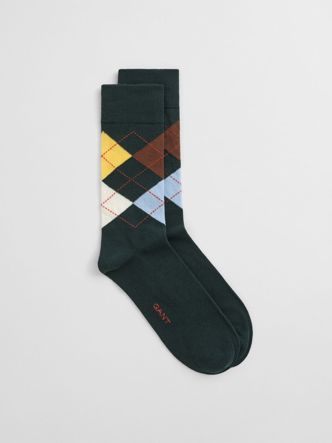Gant Men Green Argyle Socks
