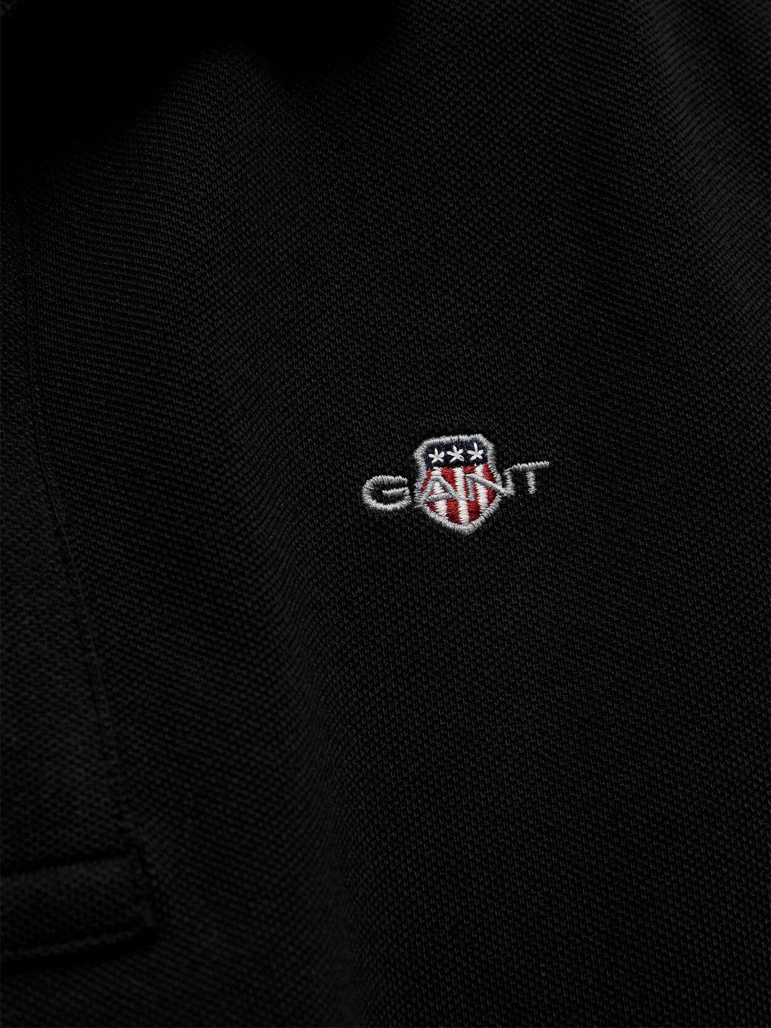 Gant Boys Cotton Black Polo T-Shirt