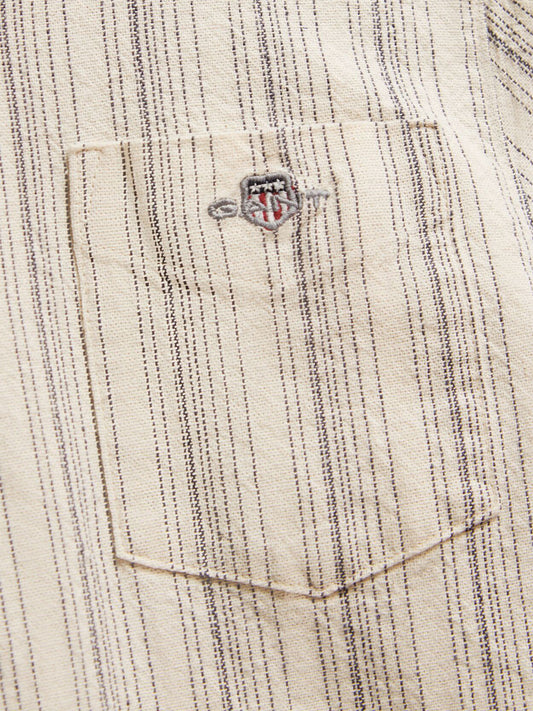 Gant Boys Cream Striped Shirt