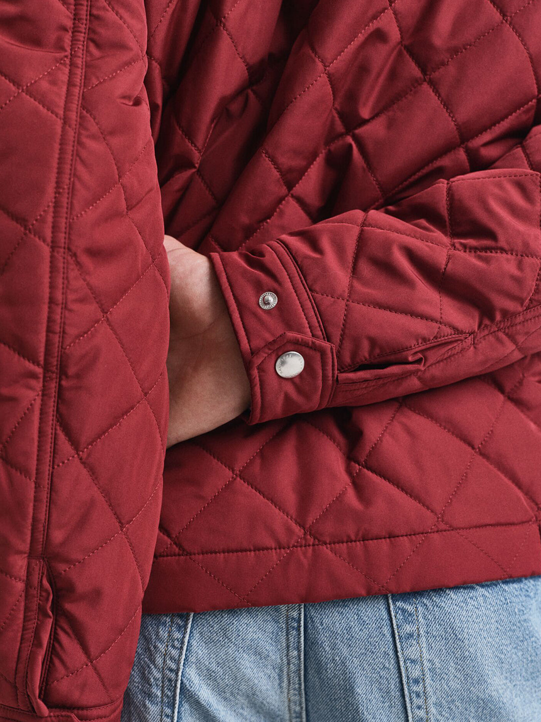 Gant Men Red Solid Collar Jacket