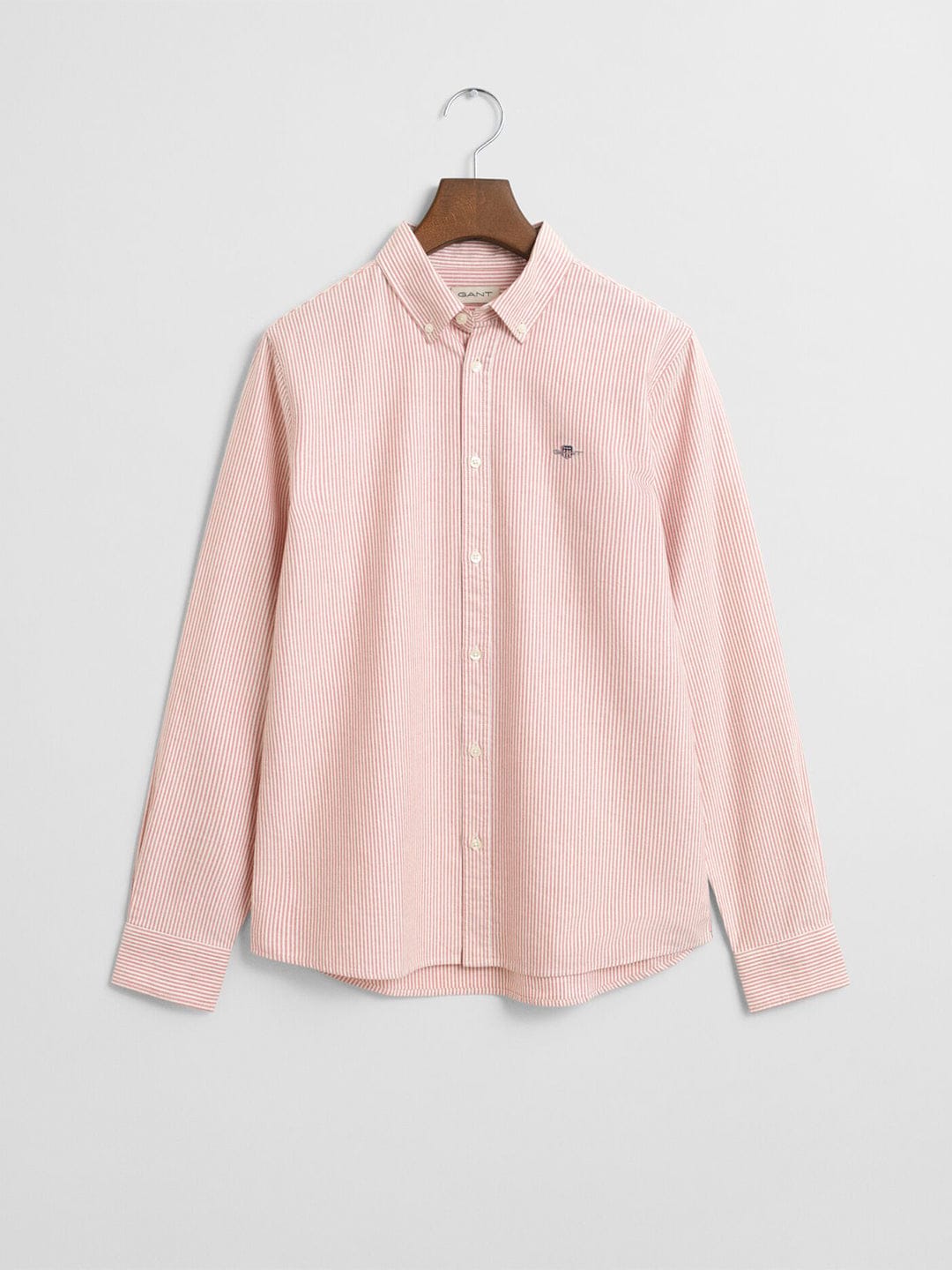 Gant Boys Orange Striped Collar Shirt