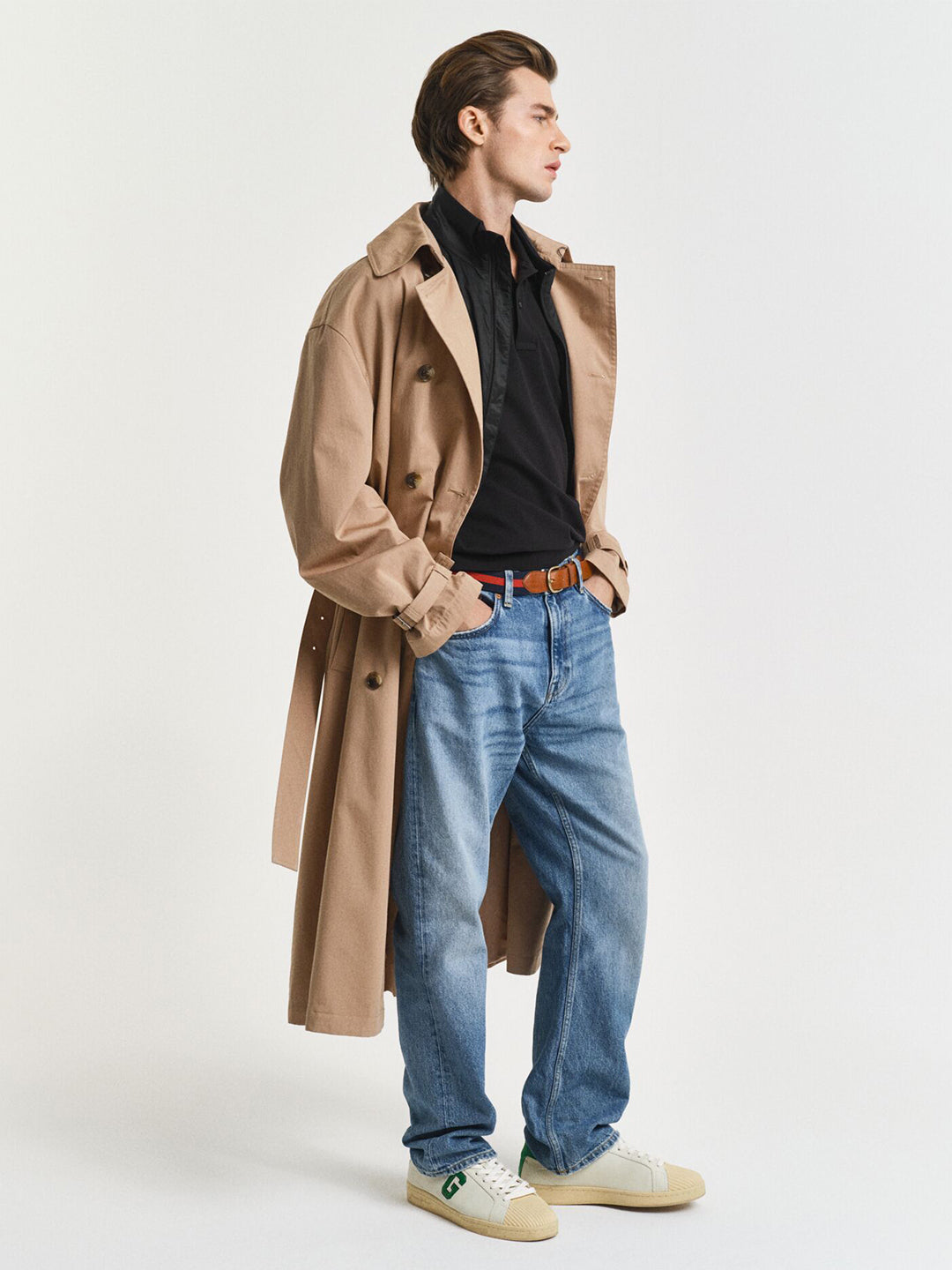 Gant Men Black Solid Polo Tshirt