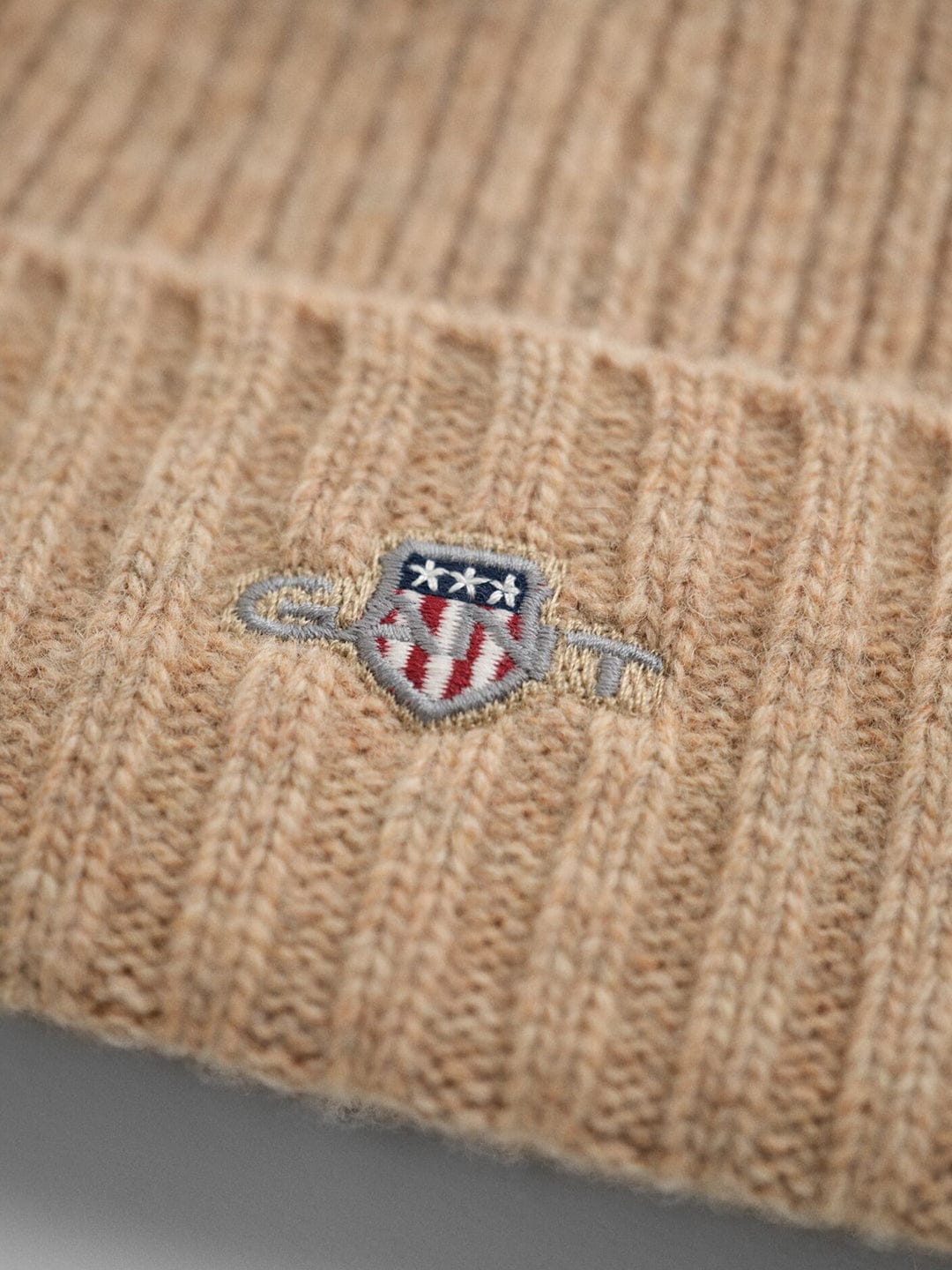 Gant Men Khaki Solid Beanies