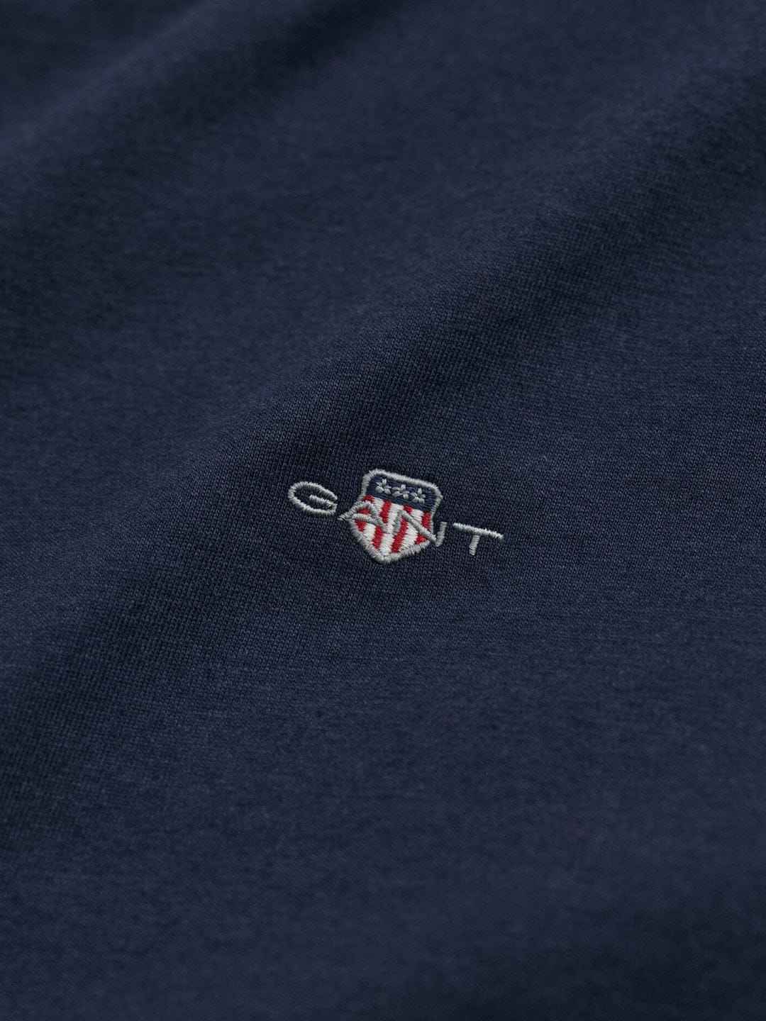 Gant Kids Blue Solid Round Neck Tshirt